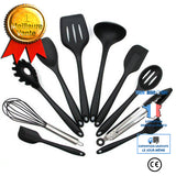 TD® 10pcs kit de outils de cuisson Ustensile de cuisine Silicone Noir Soyez le premier à donner votre avisPosez une question sur ce