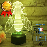 TD® Lampe de table de chevet décorative petite abeille