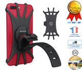 TD® Support téléphone velo guidon iphone moto appartement poussette Appuie tête portable samsung s8 sport silicone 6 pouces fixation
