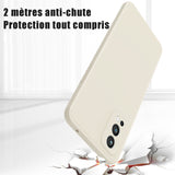 TD® Pour Oneplus nord 2 Rubik's Cube liquide trou fin étui de téléphone en silicone à bord droit plus housse de protection tout comp