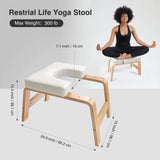 TD® Tabouret inversé de yoga multifonctionnel en bois chaise auxiliaire de force de noyau professionnel artefact de fitness à domici