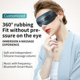 TD® Protecteur oculaire visuel USB Masseur oculaire Bluetooth à 16 vibrations multipoints par rotation à 360 degrés