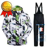TD® Combinaison de ski combinaison homme placage imperméable coupe-vent humidité respirant chaud résistant à l'usure coupe-vent-XXXL