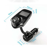 TD® Kit Chargeur MP3 USB Lecteur de Musique sans fil Bluetooth TranEMetteur FM Émetteur Bluetooth de voiture grand écran