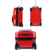 TD® Valise pour enfants modèle voiture valise bébé grande capacité étanche antivol voyage avion 50 cm couleur rouge bagage fermeture