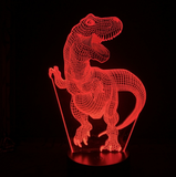TD® Veilleuse 3D Illusion blanche Veilleuse 7 touches tactile Lumière LED YZZ81213008WH_cbas