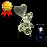TD® Petite lampe de table à l'ambiance visuelle créative 3D de la Saint-Valentin Neuf 168