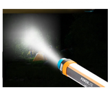 INN® Lampe de poche lumière forte fonction rechargeable auto-défense de voiture d'extérieur et lumière de camping anti-conduite