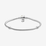 TD® Bracelet en argent s925 chaîne en os de serpent géométrique breloque marguerite unisexe bracelet à bricoler soi-même mode simple