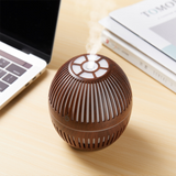 TD® Diffuseur d'arôme humidificateur Grain de bois 5V creux Mini USB muet coloré lumière LED humidificateur d'atomisation diffuseur