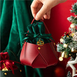 TD® Noël pomme sac cadeau sac noël veille noël fruits emballage sac bonbons cadeau sac fourre-tout boîte-cadeau 5pack