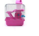 TD® 2 etages Maison a etage Hamster Cage Souris avec disque slide spinning bouteille Hamster cage hamster villa petit château