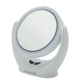 TD® Miroir de maquillage intelligent Miroir HD à double interrupteur avec lumière LED et fonction ventilateur