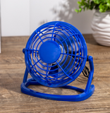 INN®  MINI Ventilateur USB Port Ventilateur sur Table-Acier-Bleu-Calme-Stable-4Inch