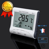 TD® Station météo numérique hygromètre Horloge Thermomètre Alarme hygromètre température chaleur alimentation pile écran LCD
