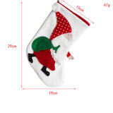 Chaussettes de Noël Sac de bonbons Santa Chaussettes de décoration de fête Pendentifs d'arbre Sacs-cadeaux Chaussettes d'ambi