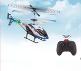 Hélicoptère télécommandé, jouet pour enfants avec lumière, manette d'avion, drone bleu 2,5 GHz connexion sans interférence