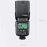 TD® Appareil photo reflex flash TT600 adapté à la configuration de flash professionnel haute vitesse universel Canon Nikon Fuji Sony