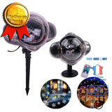 TD® Lumière de projection de flocon de neige LED Lumières de neige Noël Lumières décoratives laser de projection de motif étoilé col