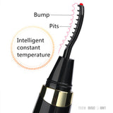 TD® Recourbe cils chauffant professionnel electrique pas cher permanent brosse yeux beauté maquillage effet long rapide rechargeable
