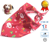 TD® bandana chien bavoir rouge super absorbant serviette accessoire moyen taille petite salive animaux domestiques mouchoir noel