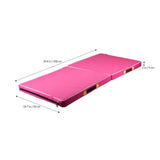 TD® Tapis Pliable Exercice de sol/ Danse Tapis de yoga Gymnastique Tapis Entraînement pour la maison Judo Gymnase 100x50x5cm (Rose)