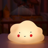 TD® Lampe de bureau cadeau d'anniversaire haute valeur créative rechargeable mignon nuage veilleuse modèle de couleur