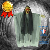 TD® Décoration Halloween Crâne Électrique Rougeoyant Suspendu Fantôme / Fantôme Maison Hantée Horreur