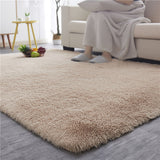 TD® Tapis de grande surface dans la chambre, fil de couleur peluche dans la chambre,salon,table basse, tapis de sol moelleux près du