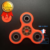 TD® Fidget Spinner Toy / Hand Spinner/ Tri-Spinner avec Perles en acier inoxydable/ Jouet Anti stress et  Anxiété.Orange