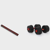 TD®  10 kilogrammes Accueil entraînement fitness homme et femme muscles des bras haltères amovibles et haltères variables -noir