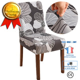 TD® Housse de chaise élastique ensemble de coussin de chaise hôtel restaurant général simple table à manger et housse de chaise