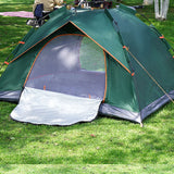 TD® Tente extérieure camping 3-4 personnes double automatique à ressort à ouverture rapide camping tente de plage solaire anti-pluie