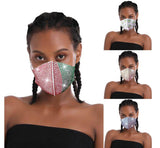 TD® Flash diamant strass étoile masque fashionista discothèque Couleur été, hiver, printemps, automne