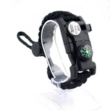 Produits de plein air Cordon de parapluie Bracelet tressé Tige de magnésium multifonctionnelle Bracelet sport  LED Signal dét