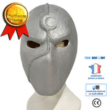 TD® Moon Knight Halloween masque en latex masque de bal Marvel power avec la même version de mise à niveau lumineuse bleue Moon Knig