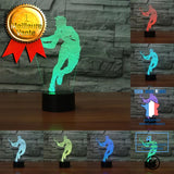 TD® Lampe optique poser décoratif tactile 7 couleurs illusion optique - modèle tennis - faible consommation câble USB ou 3 piles AAA