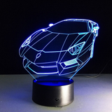 TD® 3D Lampe Illusion Optique Led Veilleuse 3D Led Lampe Voiture Forme Ampoules Night Light Night Illumination Optique IllumKF584342
