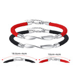 TD® Bracelet de couple en argent sterling bague Mobius hommes et femmes design de niche amour cadeau commémoratif bijoux à la main