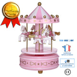 TD® Ustensiles de Décoration Gâteau/ Boîte à Musique Merry-Go-Round Déco gâteau anniversaire musique Coffret cadeau Home Décor