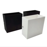 TD® 2pcs Applique Murale Carrée Simple en Aluminium 12W Lampe Mural Intérieur Moderne Lampe Lumière Blanche Chaude