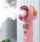 INN® Ventilateur portable à main sans feuilles pulvérisation automatique petit ventilateur dortoir de bureau charge USB mini ventila