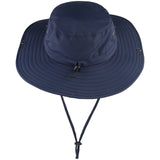 TD® Chapeau de pêcheur de protection solaire en plein air pour hommes chapeau de cowboy respirant à séchage rapide chapeau de soleil