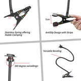 TD® Trepied Camera Go Pro accessoire fixation equipement kit clip caméra rotatif sport pince pour 6 5 4 3 HERO fixation Boucle photo