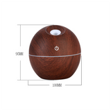 TD® Humidificateur d'aromathérapie à grain de bois USB130ML purificateur d'air humidificateur à ultrasons à billes pour cadeau à  ma