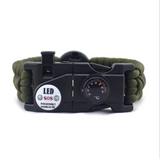 INN® Bracelet extérieur de personnalité européenne américaine multifonctionnel camping détresse auto-sauvetage parapluie corde brace