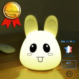 TD® Expression lapin animal cadeau LED mignon Veilleuse avec silicone meilleurs enfants cadeau