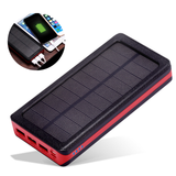 TD® batterie externe solaire haute capacité 4 port usb Power Bank étanche 24000mah puissance mobile charge rapide  telephone voyage