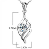 TD® Ange plume collier pendentif Style coréen mode placage bijoux en gros sens avancé mignon ailes pendentif