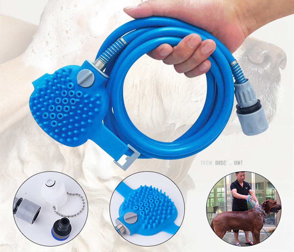 TD® gant de toilette tuyau pour chat toilettage chien nettoyage animaux brosse de bain fourrure poils d'animaux brossage massage
